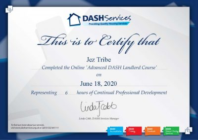 Advanced DASH Landlord Certificate