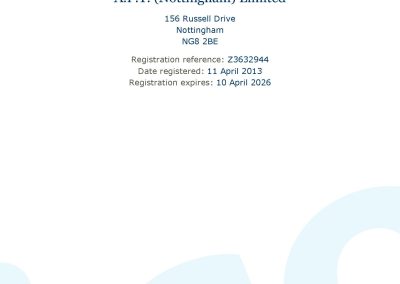 Ico registration certificate for Able Property Trust for 2025 to 2026